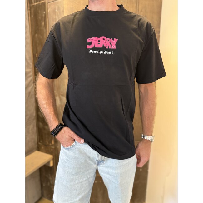 Outlet Outlet Jerry Brooklyn Brand T-Shirt AH-8518 Black - Regular Fit
