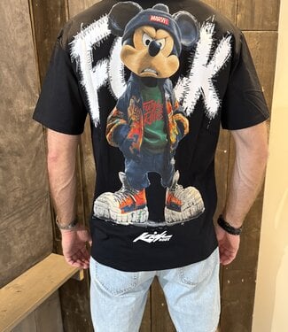 Outlet Mickey Mouse Marvel 'FCK' T-Shirt - Regular Fit