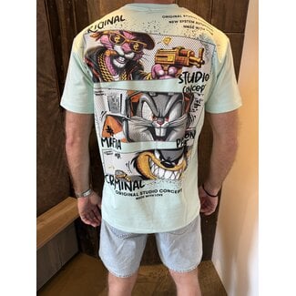 Outlet Mafia Bunny T-Shirt Mint - Regular Fit