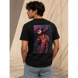 Outlet Chill Panther T-Shirt Black - Regular Fit
