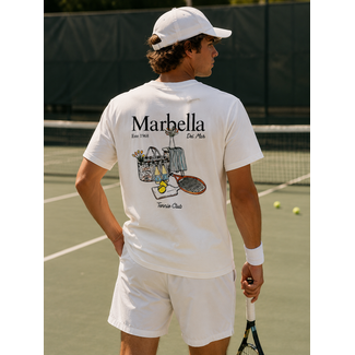 Outlet Marbella Tennis Club T-Shirt White - Regular Fit