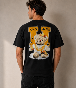 Outlet King Mafia Bear T-Shirt Black - Regular Fit