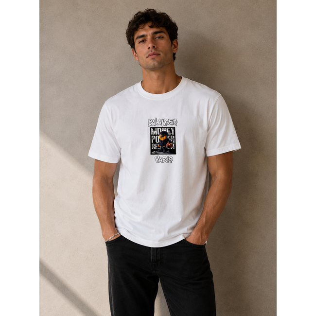 Outlet Outlet Spongebob Balanced Paris AH-8020 White - Regular Fit