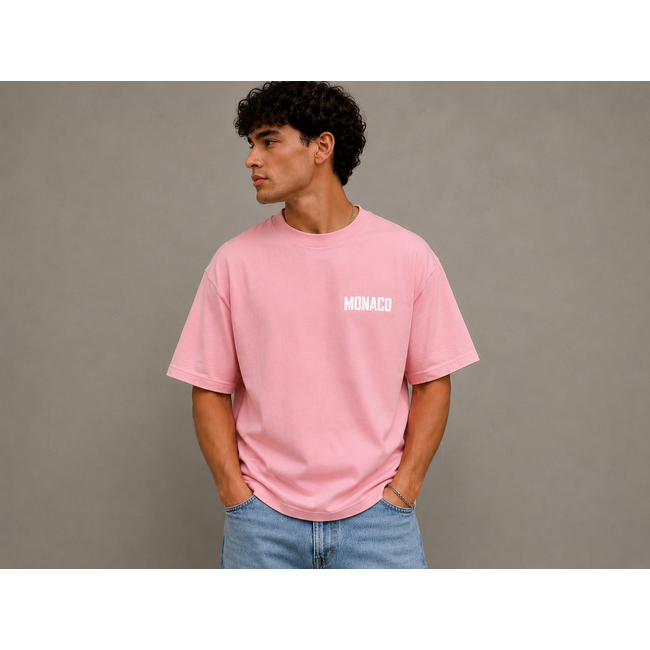 Outlet Outlet Monaco T-Shirt Pink - Loose Fit