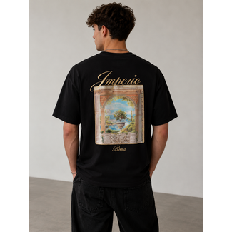Outlet Imperio Roma T-Shirt Black - Oversized Fit