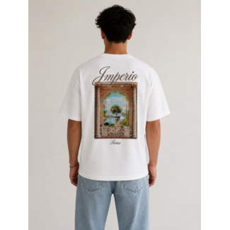 Outlet Imperio Roma T-Shirt White - Oversized Fit