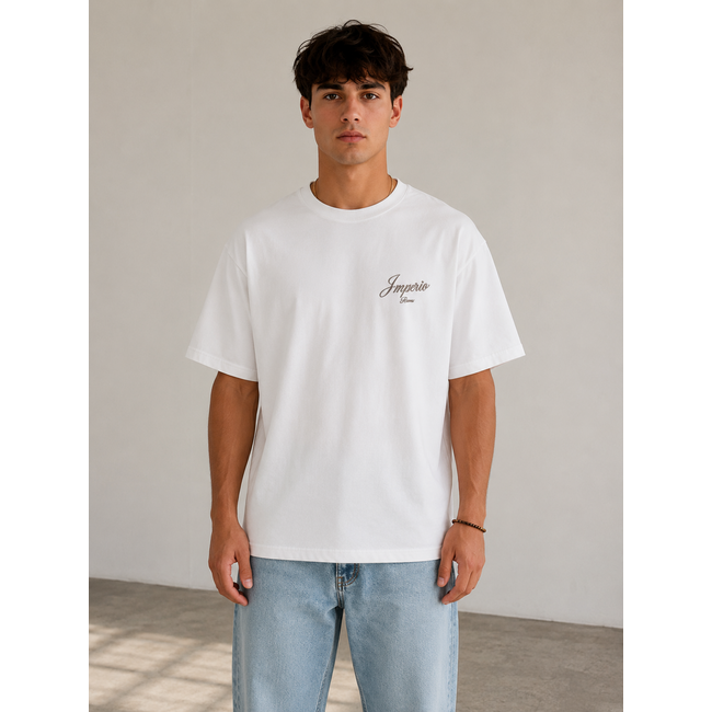 Outlet Outlet Imperio Roma T-Shirt White - Oversized Fit