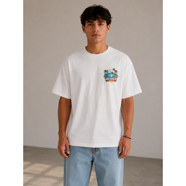 Outlet Outlet Blanca T-Shirt White - Oversized Fit
