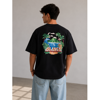 Outlet Outlet Blanca T-Shirt Black - Oversized Fit