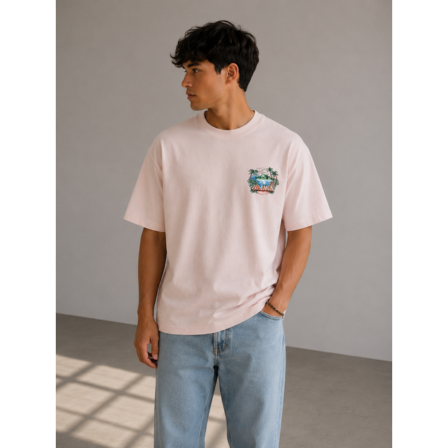 Outlet Outlet Blanca T-Shirt Soft Pink - Oversized Fit