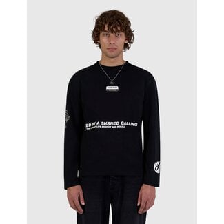 PurePath (by PureWhite) United Longsleeve T-Shirt Black - Boxy Fit