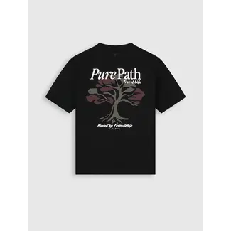 PurePath (by PureWhite) Tree Of Life T-Shirt Black - Loose Fit