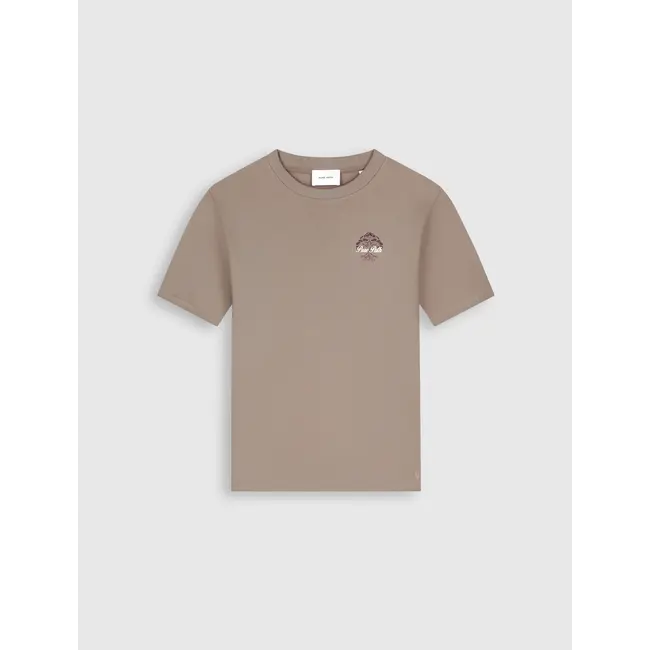 PurePath (by PureWhite) PurePath  26030102 Rooted Tree T-Shirt Taupe - Regular Fit