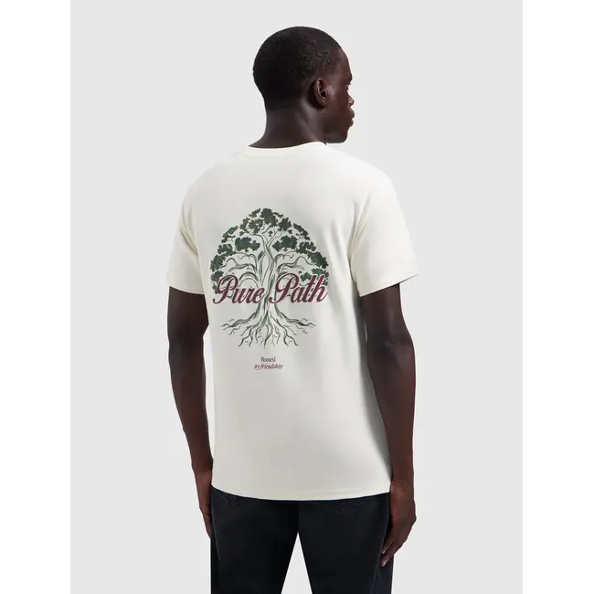 PurePath (by PureWhite) PurePath 26030102 Rooted Tree T-Shirt Ecru - Regular Fit