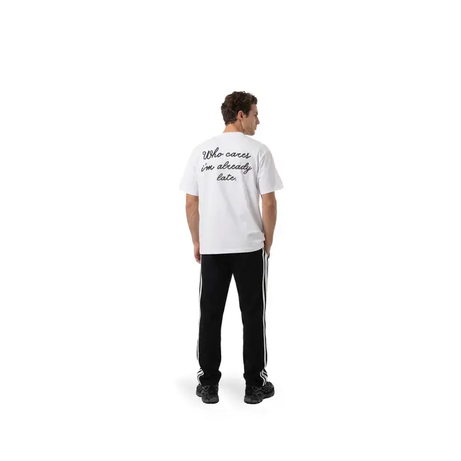 Malelions Malelions Men Already Late T-Shirt White - Oversized Fit