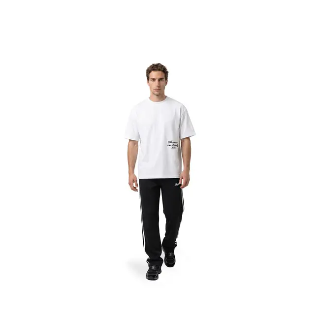 Malelions Malelions Men Already Late T-Shirt White - Oversized Fit