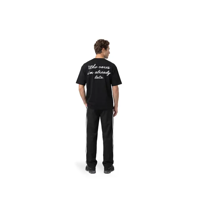 Malelions Malelions Men Already Late T-Shirt Black - Oversized Fit