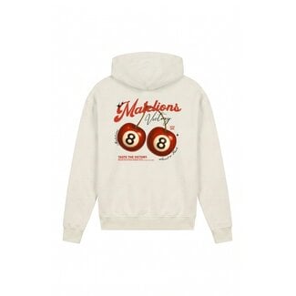 Malelions Victory Taste Hoodie Off White - Oversized Fit