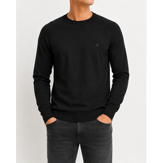 Gabbiano 'DOME' Crewneck Knitwear Sweater Black - Regular Fit