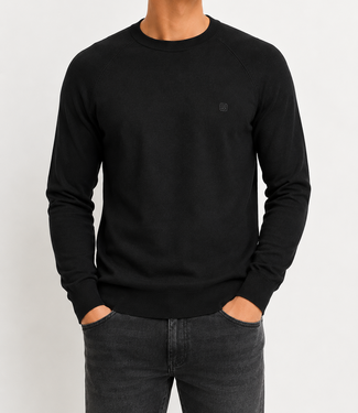 Gabbiano 'DOME' Crewneck Knitwear Sweater Black - Regular Fit