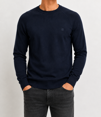 Gabbiano 'DOME' Crewneck Knitwear Sweater Navy - Regular Fit