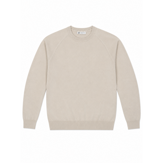 Gabbiano Gabbiano 6167284 DOME Crewneck Knitwear Sweater Taupe - Regular Fit