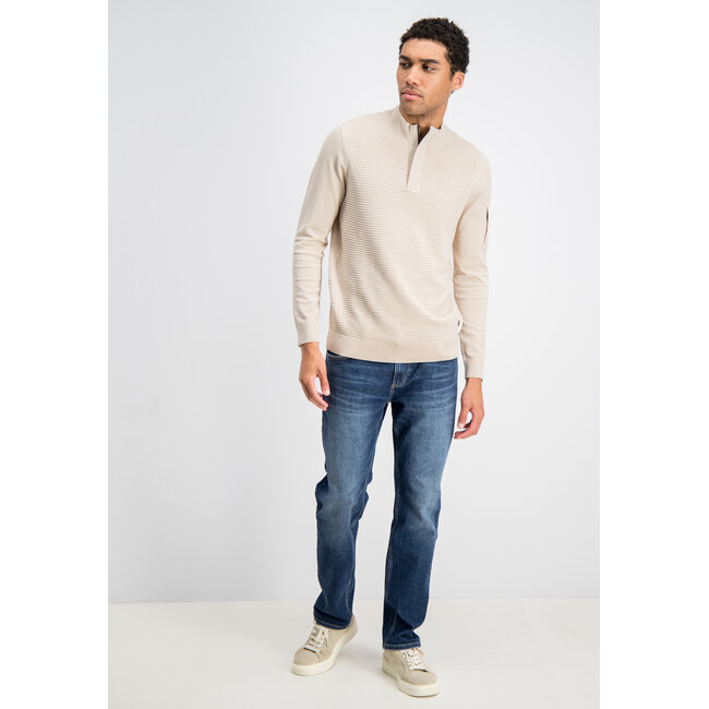 Gabbiano Gabbiano 6167278 HOYT Tech Knit Half Zip Coastal Sand - Regular Fit