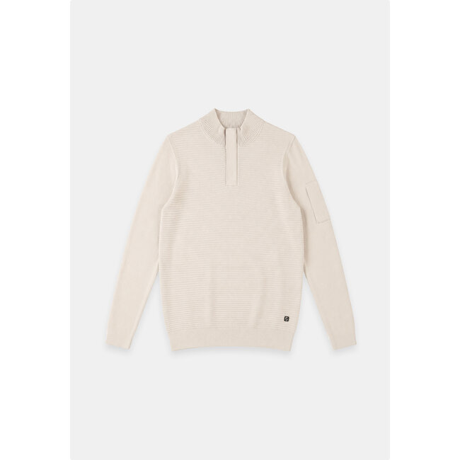 Gabbiano Gabbiano 6167278 HOYT Tech Knit Half Zip Coastal Sand - Regular Fit