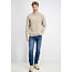 Gabbiano Gabbiano 6167283 EWAN Garment Dye Crewneck Knitwear Sweater Sage Green - Regular Fit