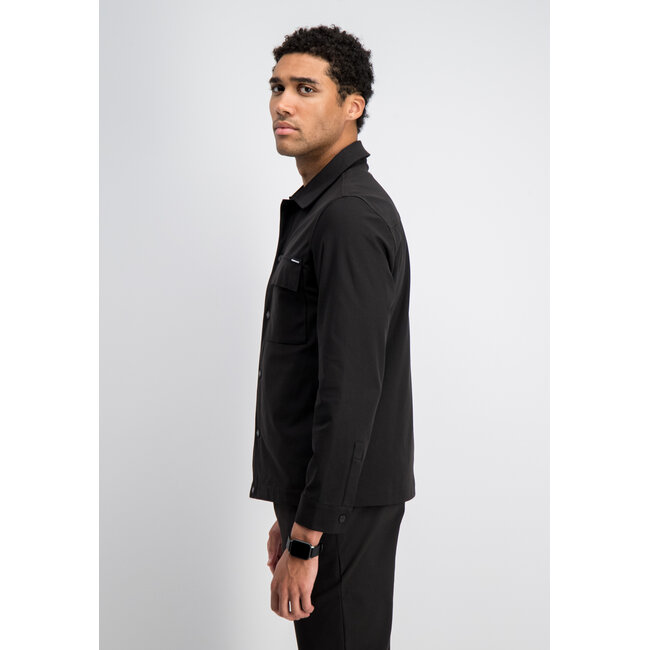 Gabbiano Gabbiano 4267419 Arvik Tech Travel Overshirt Black - Regular Fit