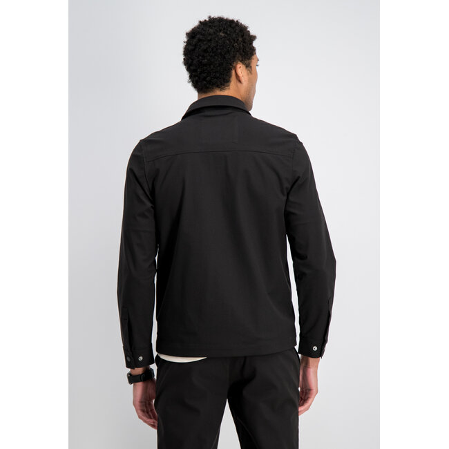 Gabbiano Gabbiano 4267419 Arvik Tech Travel Overshirt Black - Regular Fit