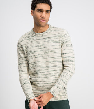Gabbiano 'NIKO' Melange Stripe Crewneck Knit - Regular Fit