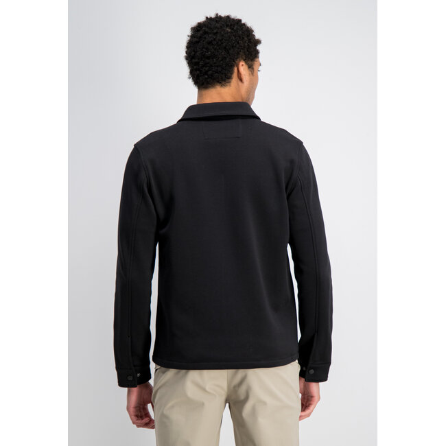 Gabbiano Gabbiano 4267422 EASON Sweat Zip Overshirt Black - Regular Fit