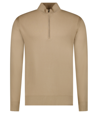 Cars Jeans 'Symor' Halfzip Sand - Regular Fit