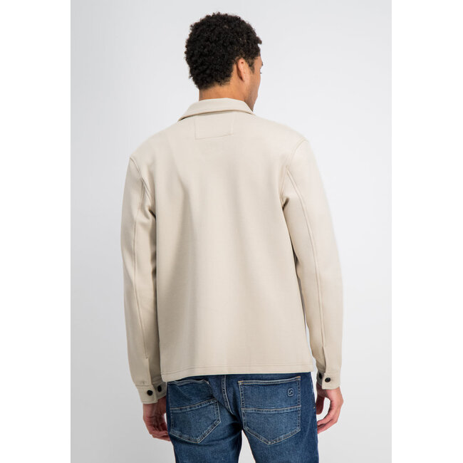 Gabbiano Gabbiano 4267427 'Brody' Pique Interlock Overshirt Coastal Sand - Regular Fit