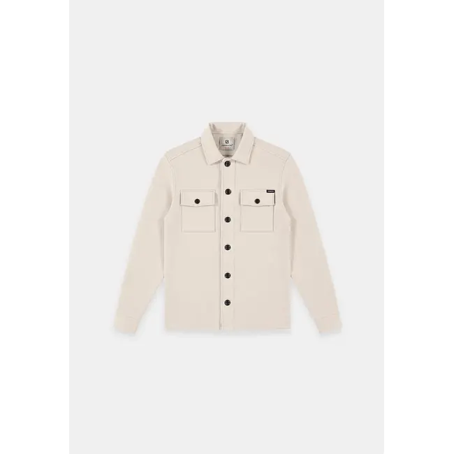 Gabbiano Gabbiano 4267427 'Brody' Pique Interlock Overshirt Coastal Sand - Regular Fit