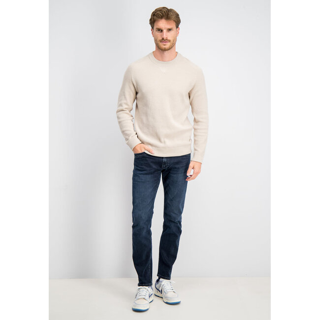 Gabbiano Gabbiano 6167272 'Jock' Chenille Knit Crewneck Coastal Sand - Regular Fit