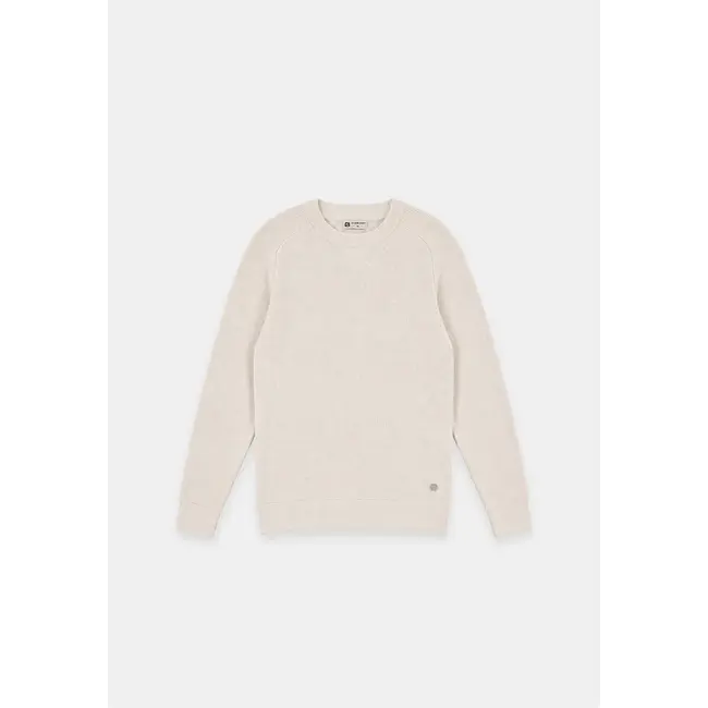 Gabbiano Gabbiano 6167272 'Jock' Chenille Knit Crewneck Coastal Sand - Regular Fit