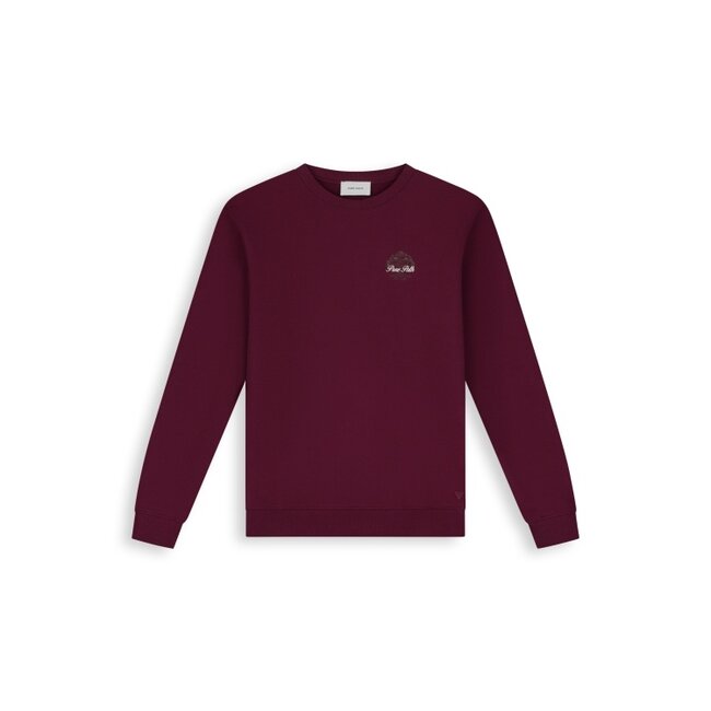PurePath (by PureWhite) PurePath 26030301 Rooted Tree Sweater Wine Red - Regular Fit