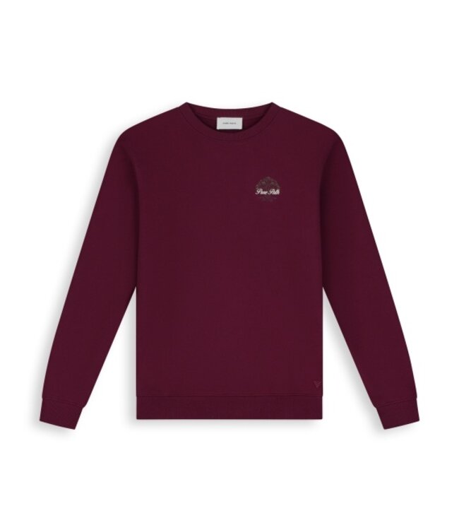 PurePath (by PureWhite) PurePath 26030301 Rooted Tree Sweater Wine Red - Regular Fit