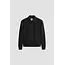 Antony Morato Antony Morato MMCO00966-FA600297 Black regular-fit coat in bi-stretch fabric with logo on metal badge
