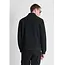 Antony Morato Antony Morato MMCO00966-FA600297 Black regular-fit coat in bi-stretch fabric with logo on metal badge