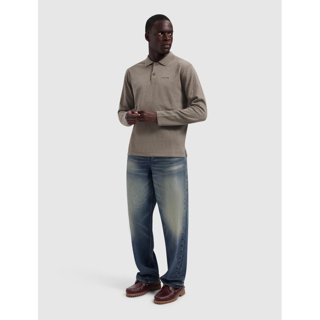 PurePath (by PureWhite) PurePath 26030801 Light Weight Knit Polo Taupe - Regular Fit