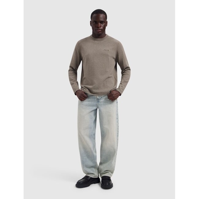 PurePath (by PureWhite) PurePath 26030802 Lightweight Knit Sweater Taupe - Regular Fit