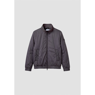 Antony Morato coat in padded shioze nylon with logo on rubber patch Steel Grey - Regular Fit