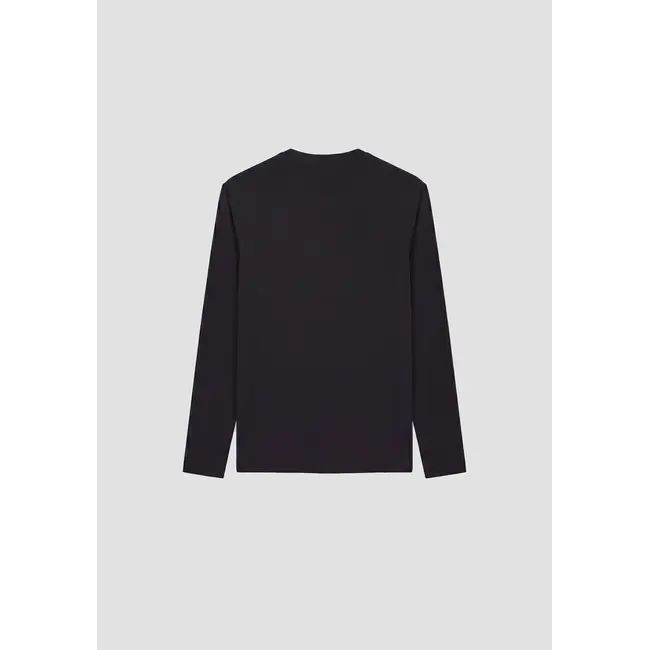 Antony Morato Antony Morato MMKL00336-FA100269 t-shirt in lyocell blend with logo print on heart Black - Slim Fit