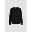 Antony Morato Antony Morato MMSW01659-YA500002 long-sleeve crew-neck sweater in super-soft viscose with metal logo on rubber patch Black - Slim Fit