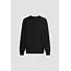 Antony Morato Antony Morato MMSW01659-YA500002 long-sleeve crew-neck sweater in super-soft viscose with metal logo on rubber patch Black - Slim Fit