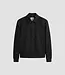 Antony Morato Antony Morato MMCO00966-FA600297 Black regular-fit coat in bi-stretch fabric with logo on metal badge
