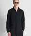 Antony Morato Antony Morato MMCO00966-FA600297 Black regular-fit coat in bi-stretch fabric with logo on metal badge